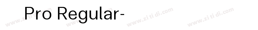 小米兰亭 Pro Regular字体转换